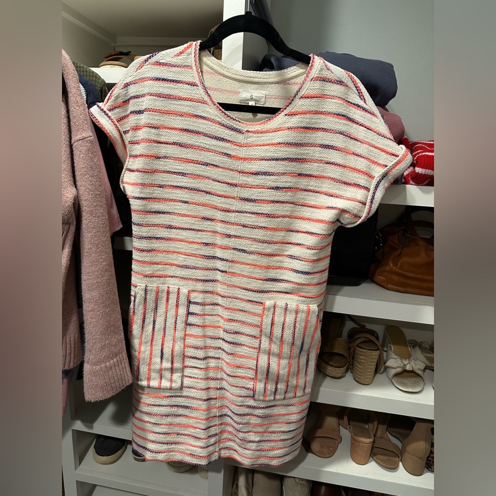 Lou & Grey XS short striped dress